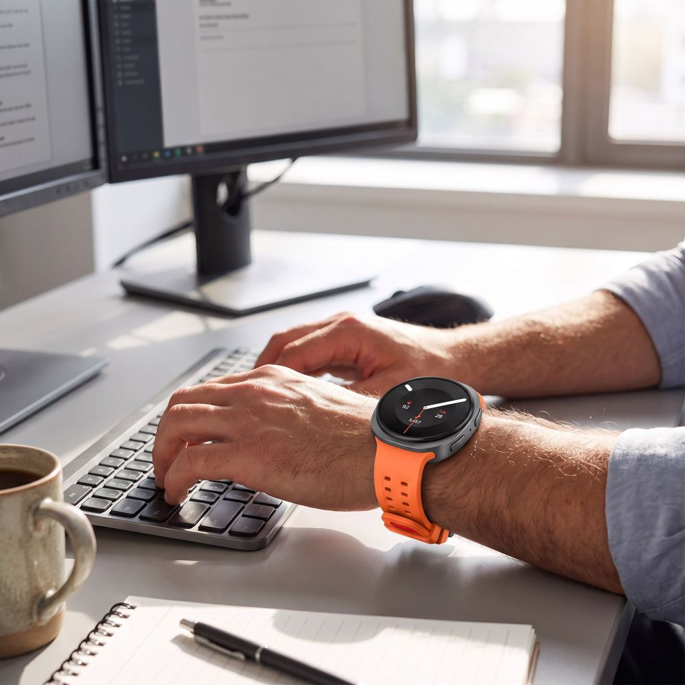Tech-Protect Silicone Air remen za Samsung Galaxy Watch9 / Watch8 / Watch8 Classic Series, Narančasta