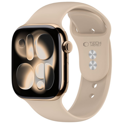 Tech-Protect silikonski remen za Apple Watch 49mm / 46mm / 45mm / 44mm serija, bež