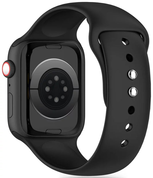 Remen Tech-Protect Silicone za Apple Watch 42mm / 41mm / 40mm Series, Crni