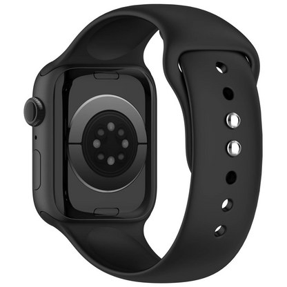 Tech-Protect silikonski remen za Apple Watch 49mm / 46mm / 45mm / 44mm Series, Crna