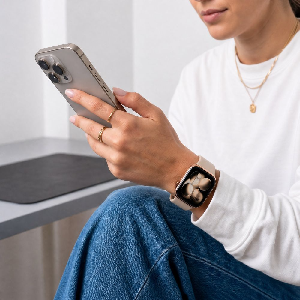 Tech-Protect silikonski remen za Apple Watch 49mm / 46mm / 45mm / 44mm serija, bež