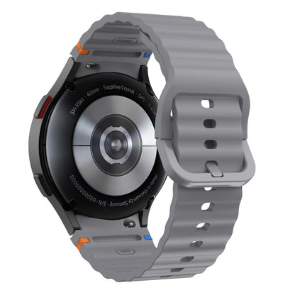 Remen Tech-Protect Silicone Sport za Samsung Galaxy Watch7 / Watch FE / Watch6 / Watch5 / Watch4 seriju, sivi