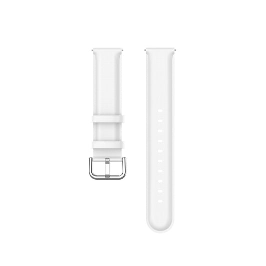 Techsuit W007PU remen za Samsung Galaxy Watch / Huawei Watch Series, 20mm, Bijela