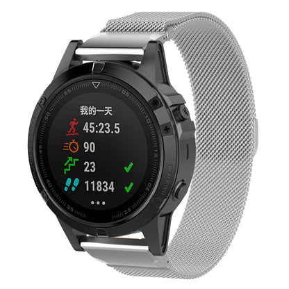Remen Techsuit W009 za Garmin Watch Fenix / Forerunner Series, 22mm, Srebrni