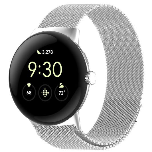 Curea Techsuit W009 za Google Pixel Watch 4 45mm, Srebrna
