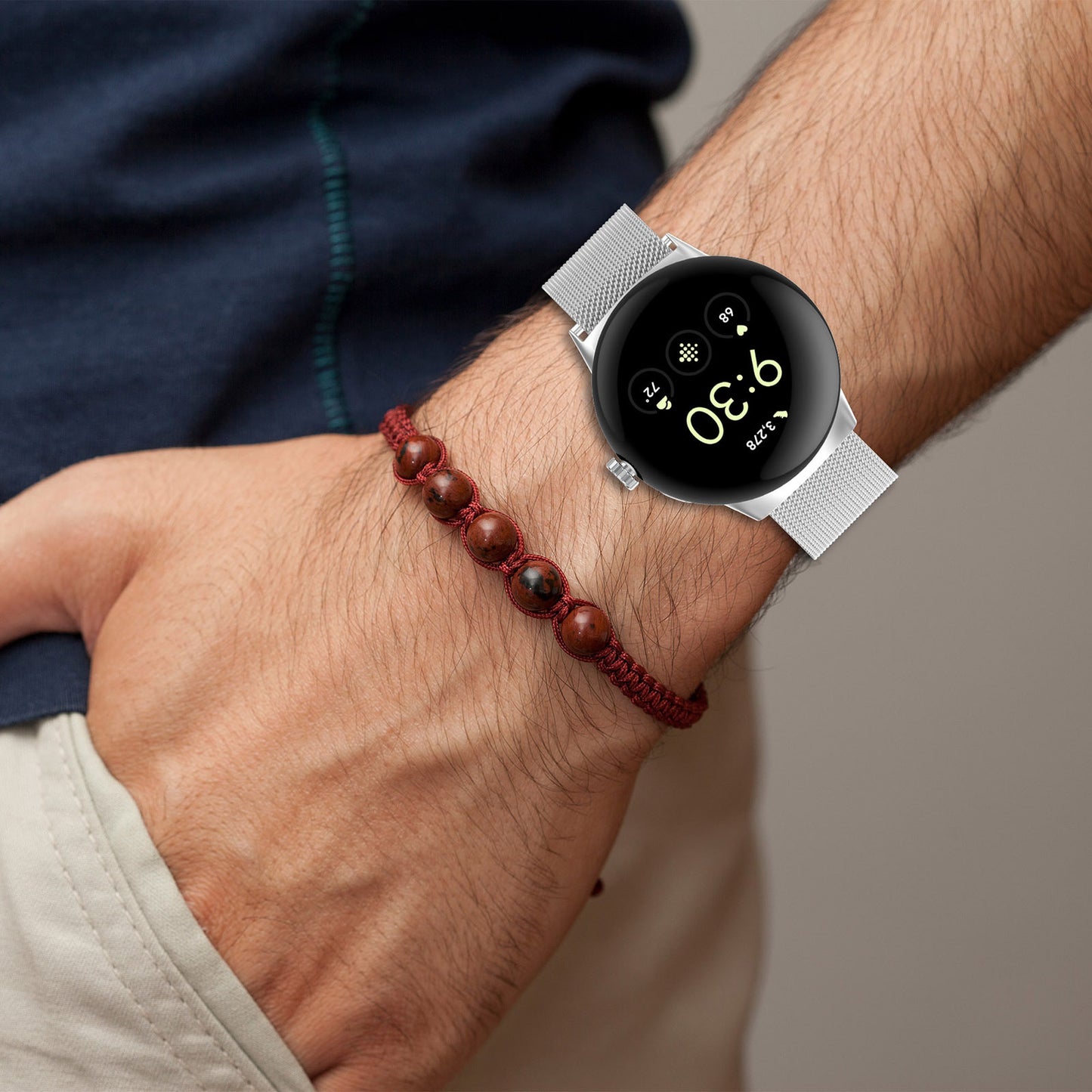 Curea Techsuit W009 za Google Pixel Watch 4 45mm, Crna