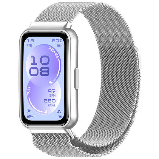 Curea Techsuit W009 za Huawei Band 11 / 11 Pro, Srebrna