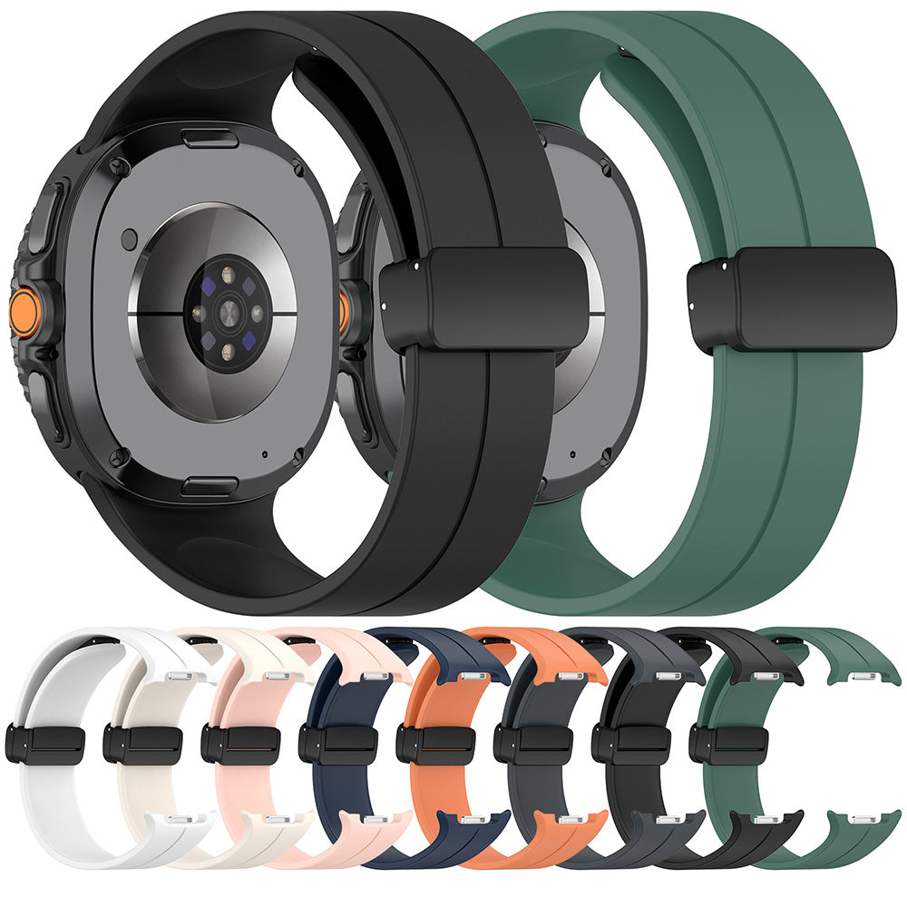 Remen Techsuit W011 za Samsung Galaxy Watch 8 Classic / Watch8 44mm / Watch 8 40mm, Tamnoplav.