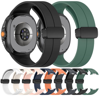 Remen Techsuit W011 za Samsung Galaxy Watch 8 Classic / Watch8 44mm / Watch 8 40mm, Tamnoplav.