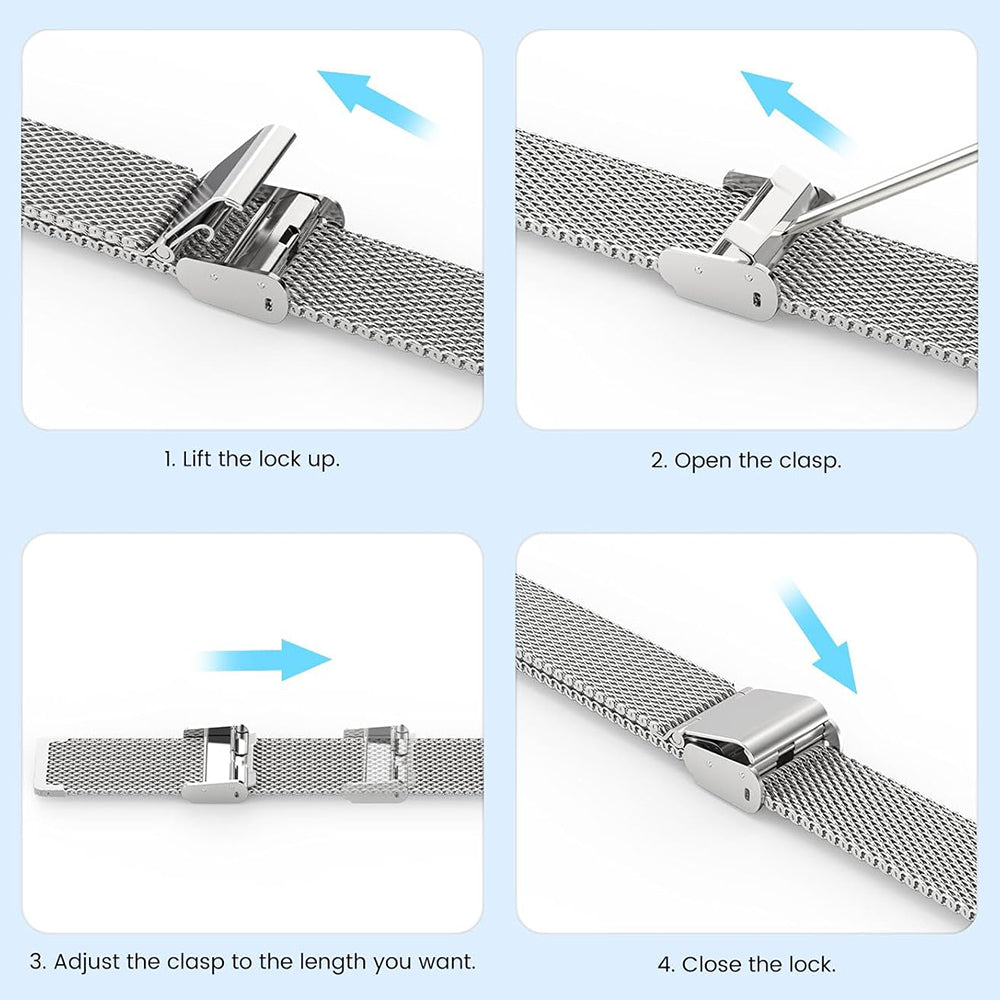 Techsuit W022 remen za Xiaomi Smart Band 9 / 8, 15mm, Zlatni