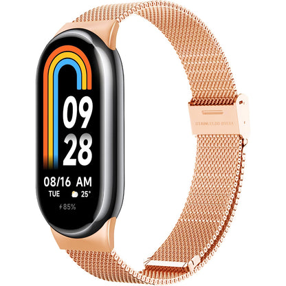 Remen Techsuit W022 za Xiaomi Smart Band 9 / 8, 15mm, Zlatno Roza