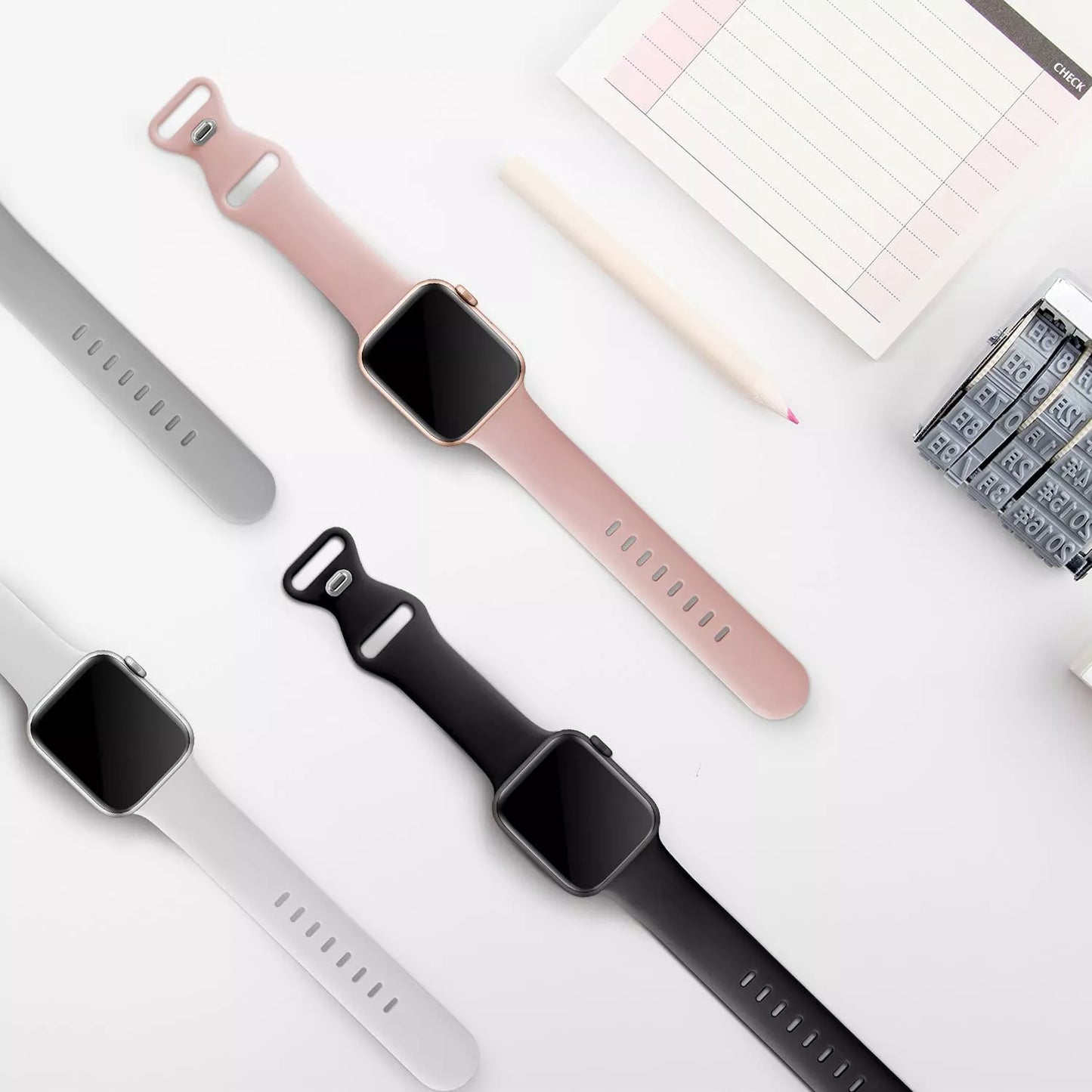 Remen Techsuit W031 za Apple Watch 49mm / 46mm / 45mm / 44mm / 42mm serije, Sivi