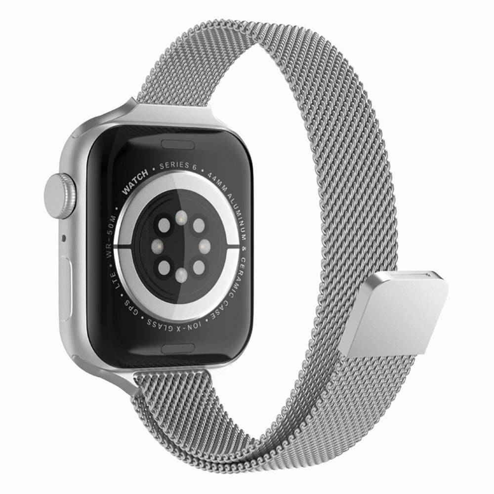 Remen Techsuit W034 za Apple Watch 49mm / 46mm / 45mm / 44mm / 42mm serije, Srebrni