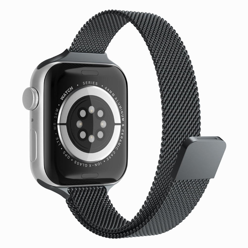 Remen Techsuit W034 za Apple Watch 49mm / 46mm / 45mm / 44mm / 42mm serije, Crni