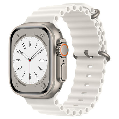 Techsuit remen W038 za Apple Watch 49mm / 46mm / 45mm / 44mm / 42mm Series, Bijela