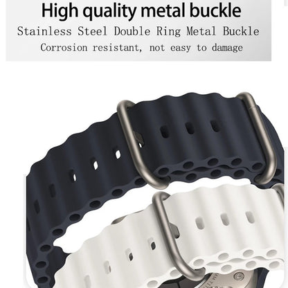 Techsuit remen W038 za Apple Watch 49mm / 46mm / 45mm / 44mm / 42mm Series, Bijela