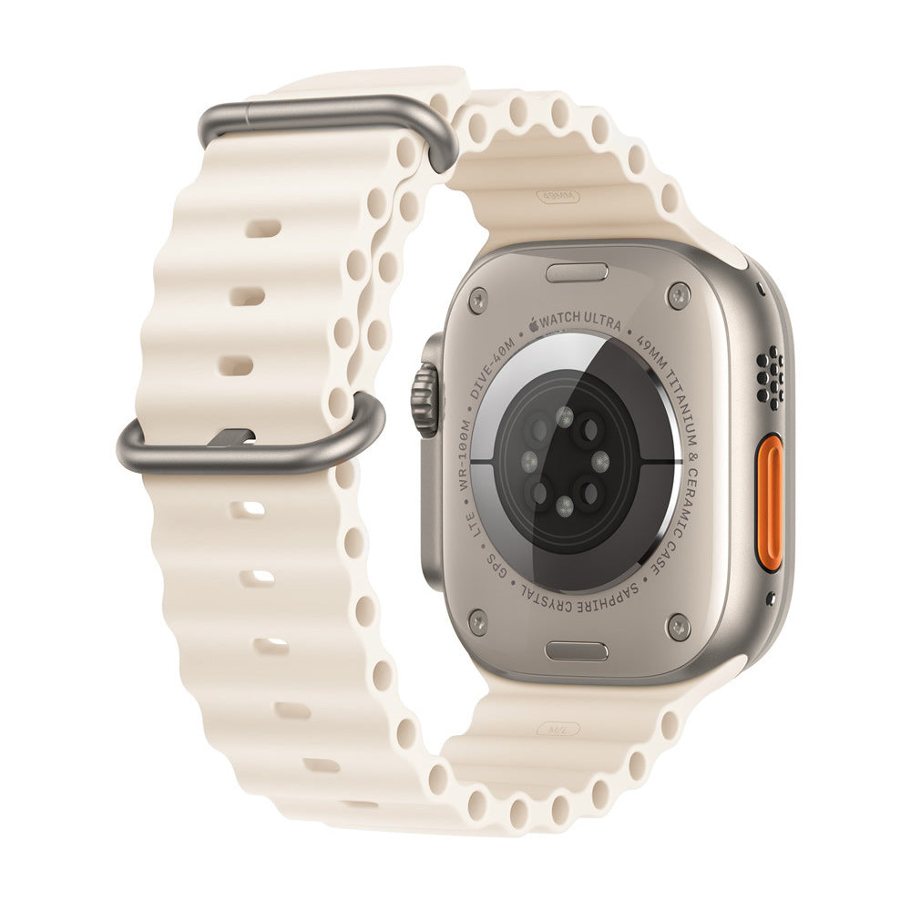 Techsuit remen W038 za Apple Watch 49mm / 46mm / 45mm / 44mm / 42mm Series, Bijela