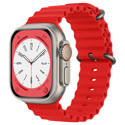 Techsuit W038 remen za Apple Watch 42mm / 41mm / 40mm / 38mm serije, crveni
