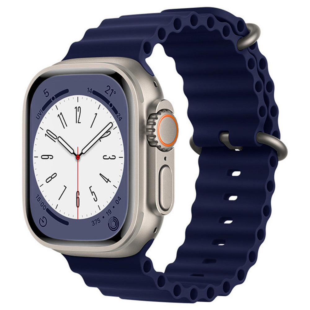 Techsuit remen W038 za Apple Watch 49mm / 46mm / 45mm / 44mm / 42mm Series, Tamnoplava
