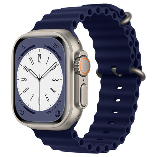 Techsuit remen W038 za Apple Watch 49mm / 46mm / 45mm / 44mm / 42mm Series, Tamnoplava