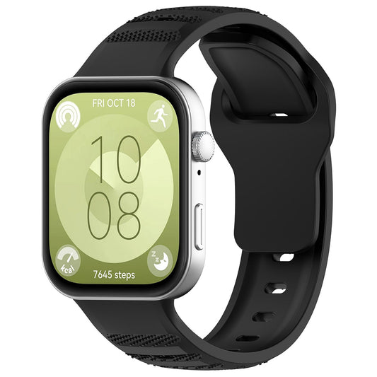 Remen Techsuit W050 za Huawei Watch Fit 4 Pro / Watch Fit 4 / Watch Fit 3, Crni