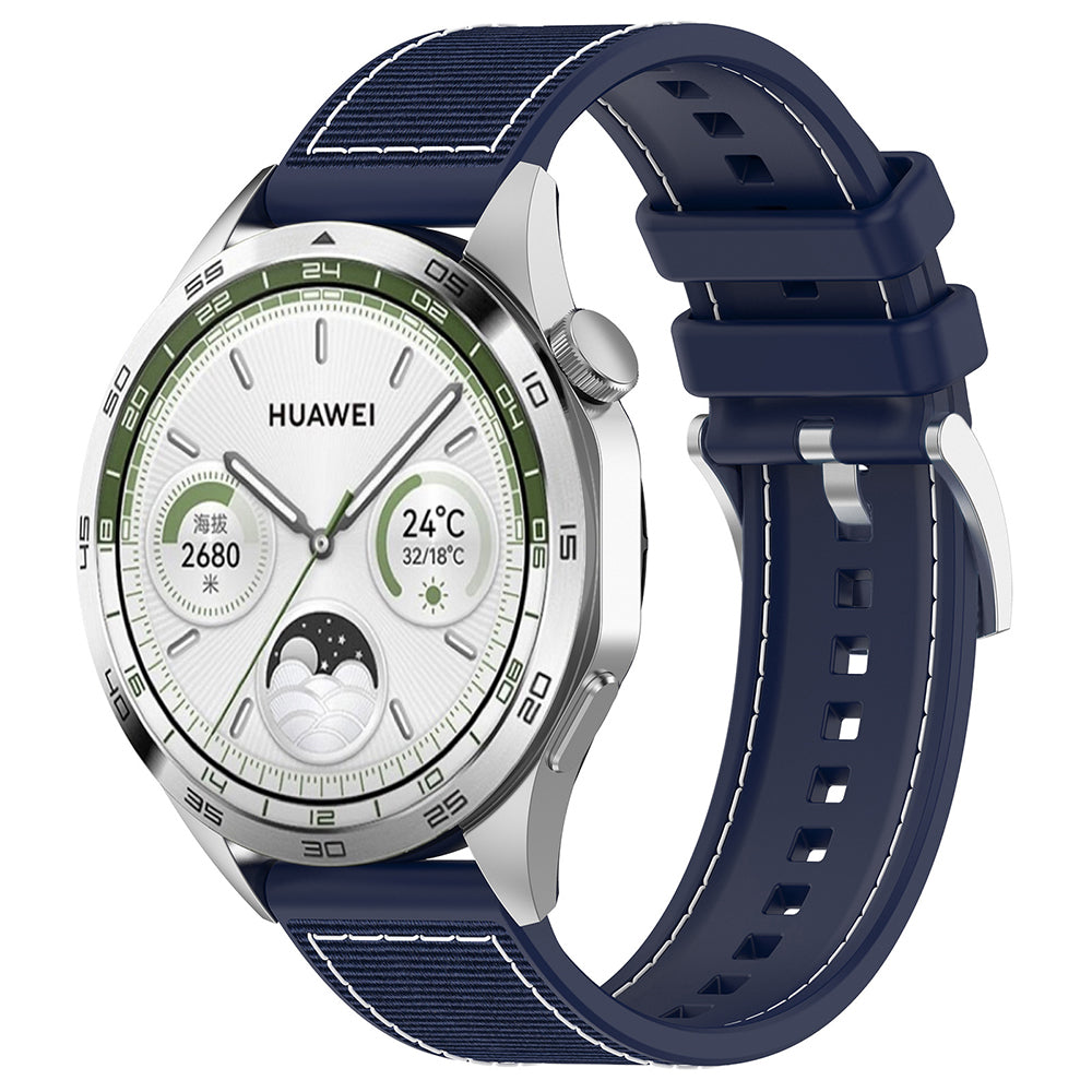 Techsuit W051 remen za Huawei Watch / Xiaomi Watch serije, 22mm, Tamnoplava