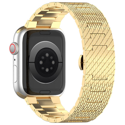 Remen Techsuit W052 za Apple Watch 49mm / 46mm / 45mm / 44mm / 42mm serije, Zlatni