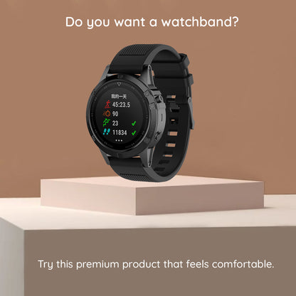 Remen Techsuit W058 za Garmin Instinct / Approach / Fenix seriju satova, 20mm, Crni