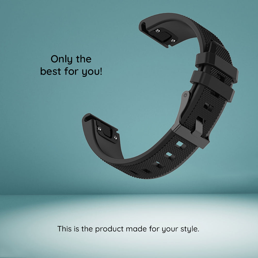 Remen Techsuit W058 za Garmin Instinct / Approach / Fenix seriju satova, 20mm, Crni