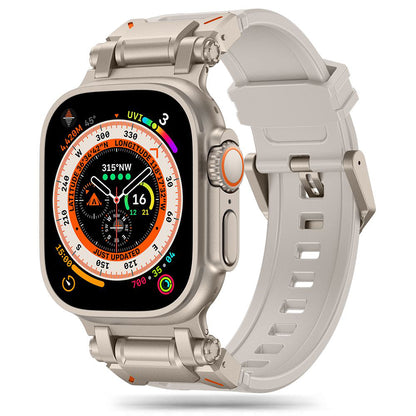 Remen Techsuit W064 za Apple Watch 49mm / 46mm / 45mm / 44mm / 42mm serije, Srebrni