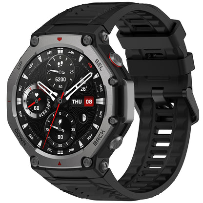 Remen Techsuit W067 za Amazfit T-Rex 3, Crni