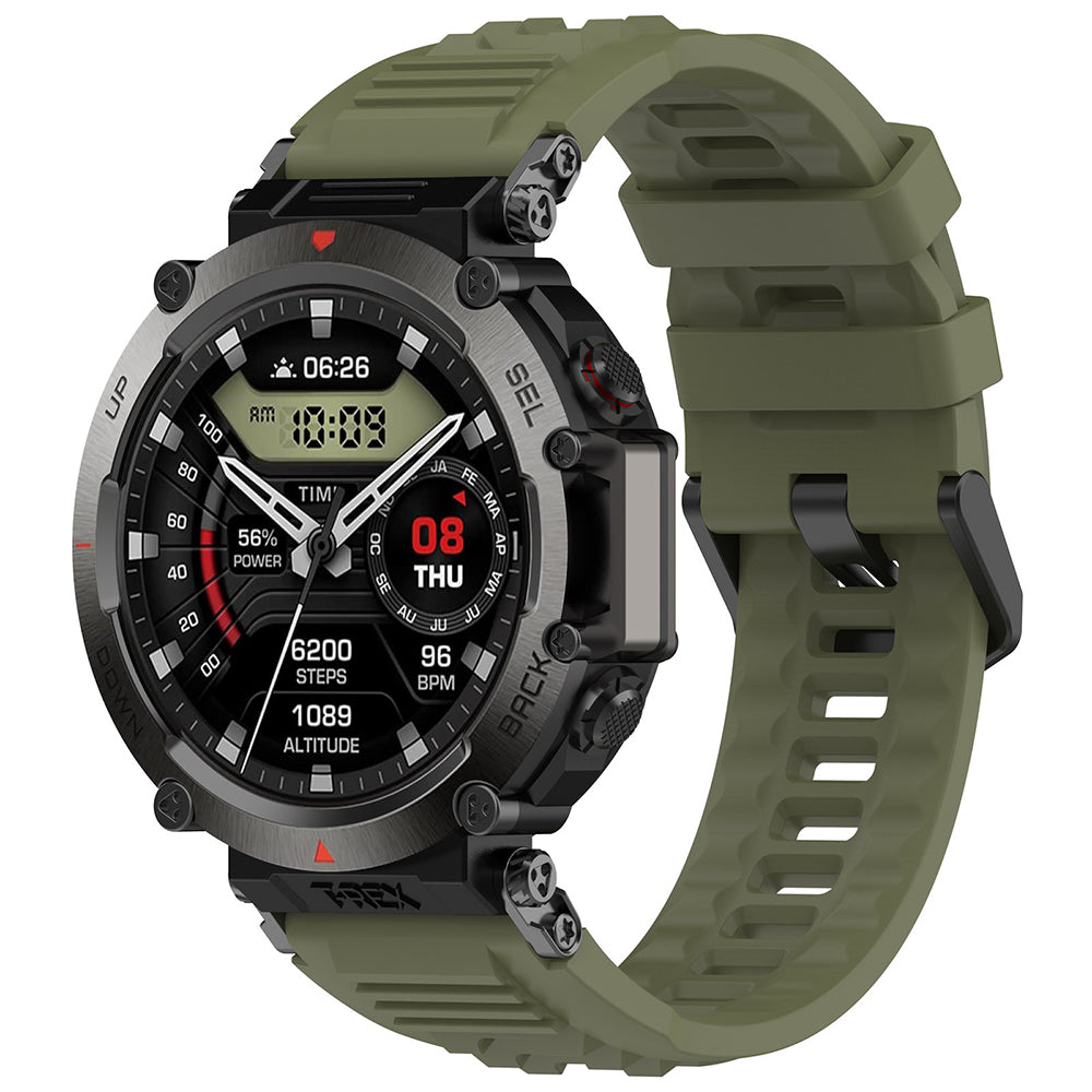 Techsuit remen W067 za Amazfit T-Rex Ultra, Zelena
