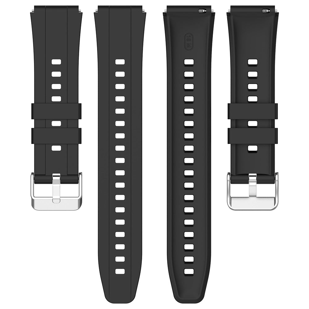 Remen Techsuit W075 za Huawei Watch / Garmin Watch seriju, 18mm, Crni