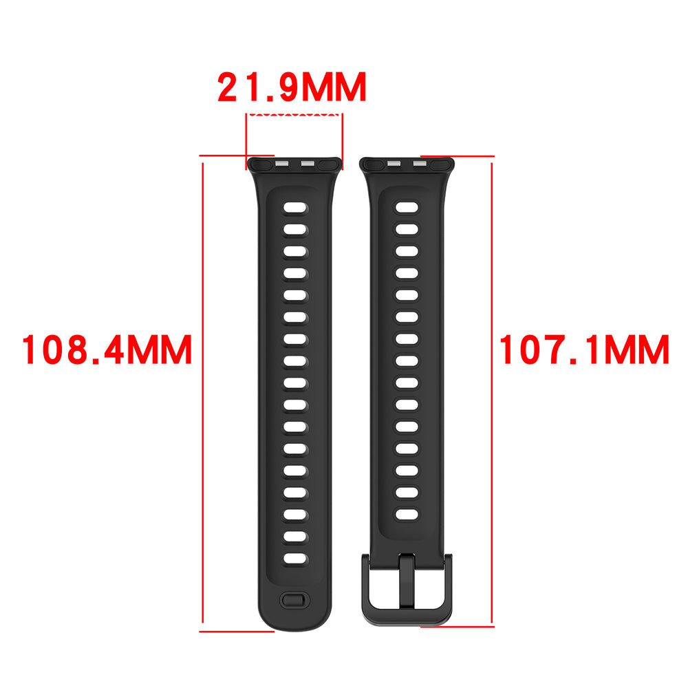 Techsuit W081 remen za Honor Band 11 / 11 Pro, crni