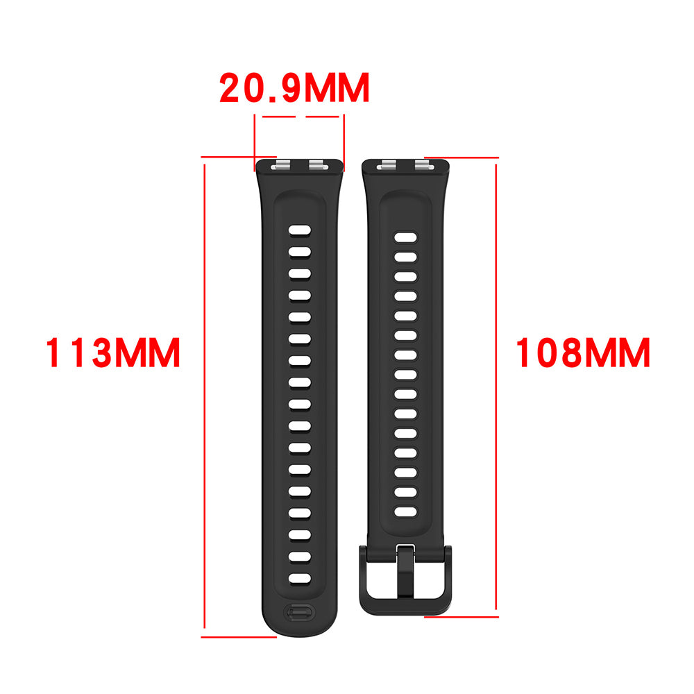 Remen Techsuit W082 za Huawei Band 11 / 11 Pro, Crni