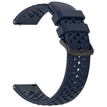 Curea Techsuit W083 za Amazfit Watch / Samsung Watch Series, 22mm, Tamnoplava