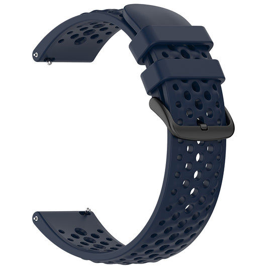 Curea Techsuit W083 za Amazfit Watch / Samsung Watch Series, 22mm, Tamnoplava