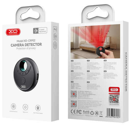 Detektor skrivenih kamera XO Design CRP02, Crni
