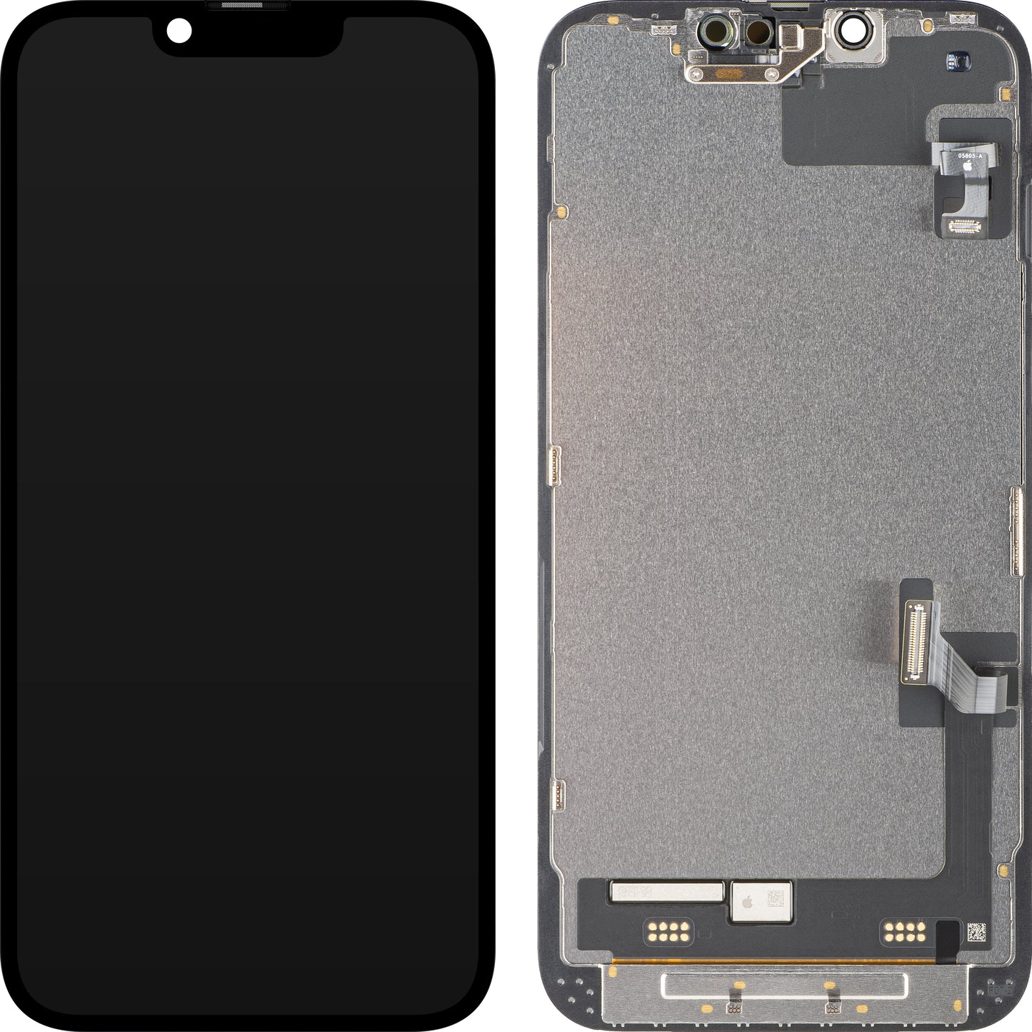 Zaslon s dodirnim zaslonom Apple iPhone 17e, s okvirom, crni, Service Pack 661-60211
