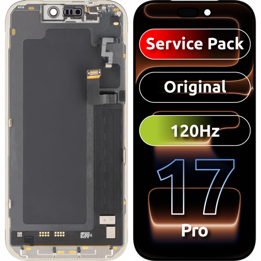 Display s Touchscreenom Apple iPhone 17 Pro, s Okvirom, Crni, Service Pack 661-56125