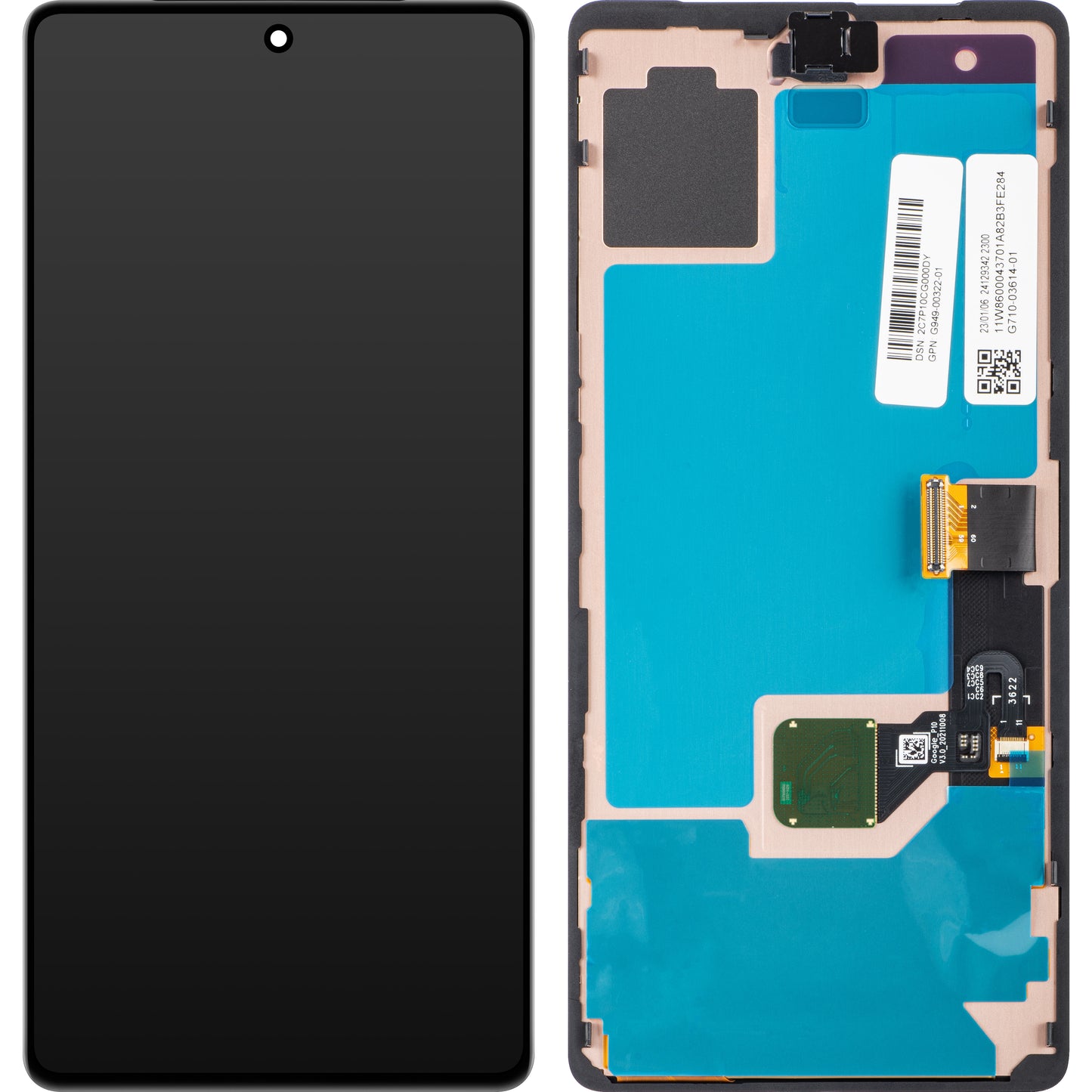 Zaslon s dodirnim ekranom Google Pixel 7, Service Pack G949-00322-01