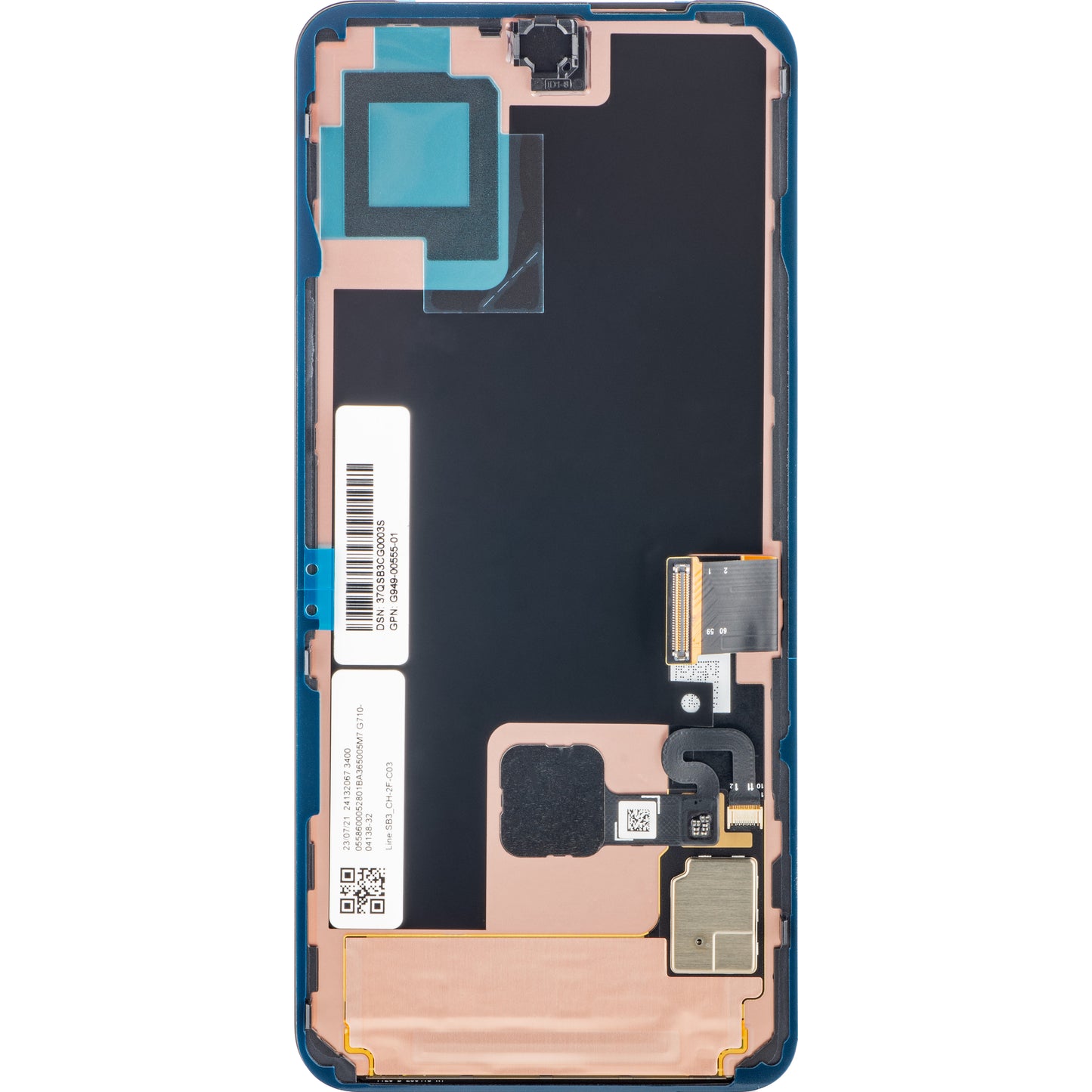Zaslon s dodirnim ekranom Google Pixel 8, s okvirom, crni (Obsidian), servisni paket G949-00555-01