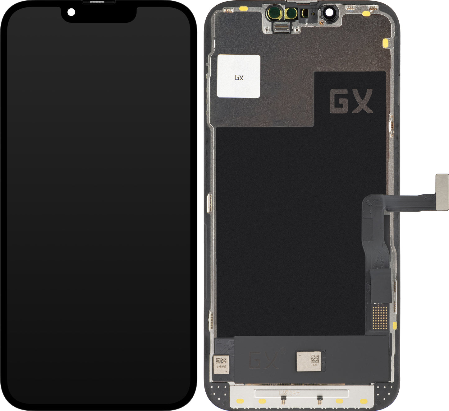 Zaslon s dodirnim ekranom GX za Apple iPhone 13 Pro, s okvirom, OLED IC Movable verzija, crni