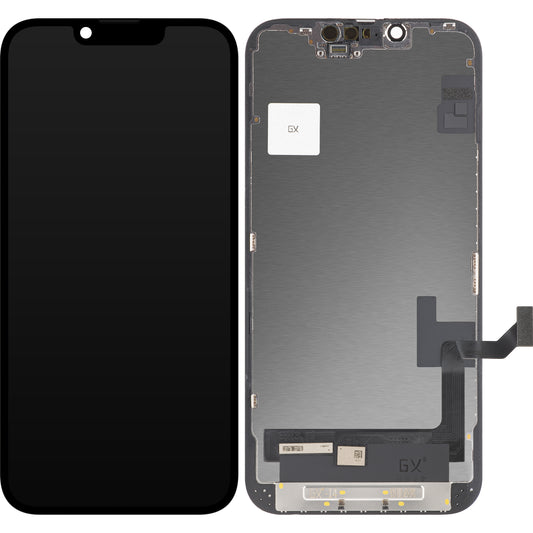 Zaslon s dodirnim ekranom GX za Apple iPhone 14, s okvirom, OLED verzija, crni