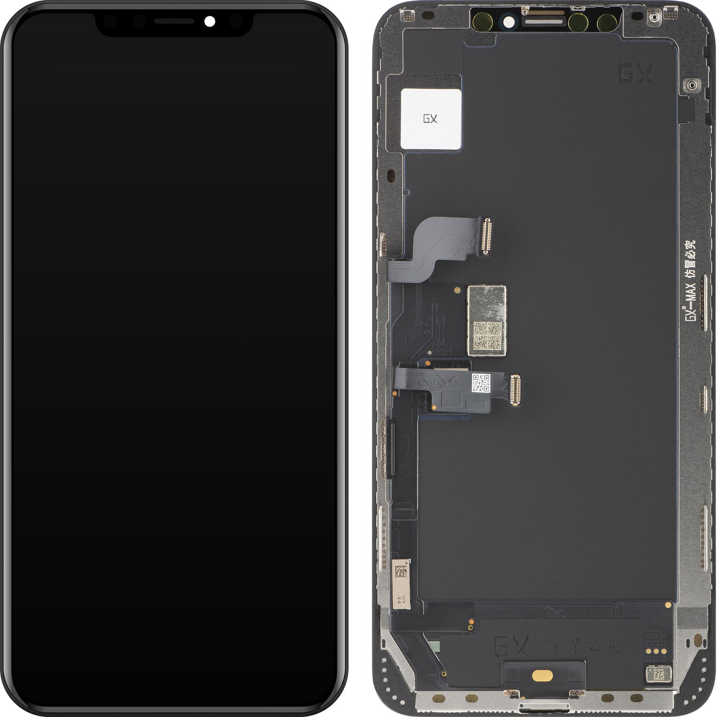 Zaslon s dodirnim ekranom GX za Apple iPhone XS Max, s okvirom, OLED verzija, crni