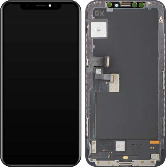 Zaslon s dodirnim ekranom GX za Apple iPhone X, s okvirom, OLED verzija, crni
