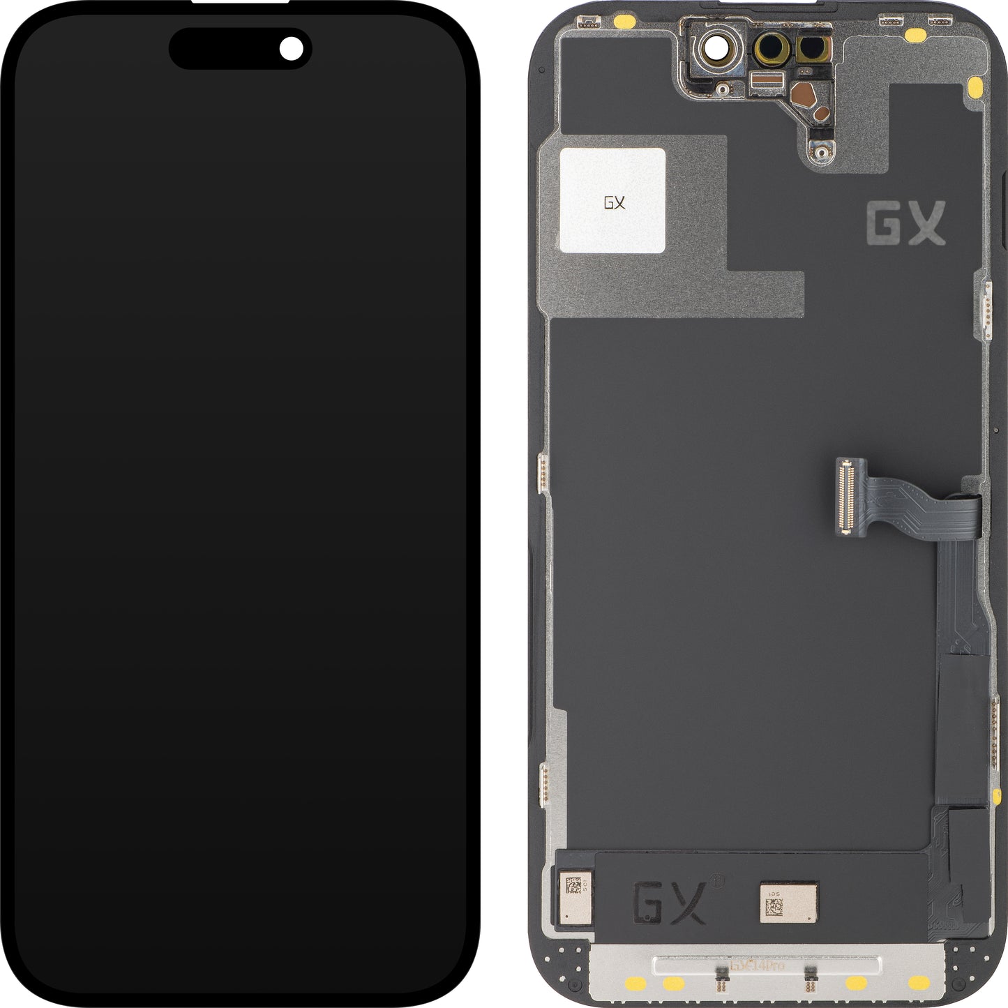 Zaslon s dodirnim ekranom GX za Apple iPhone 14 Pro, s okvirom, OLED IC Movable verzija, crni