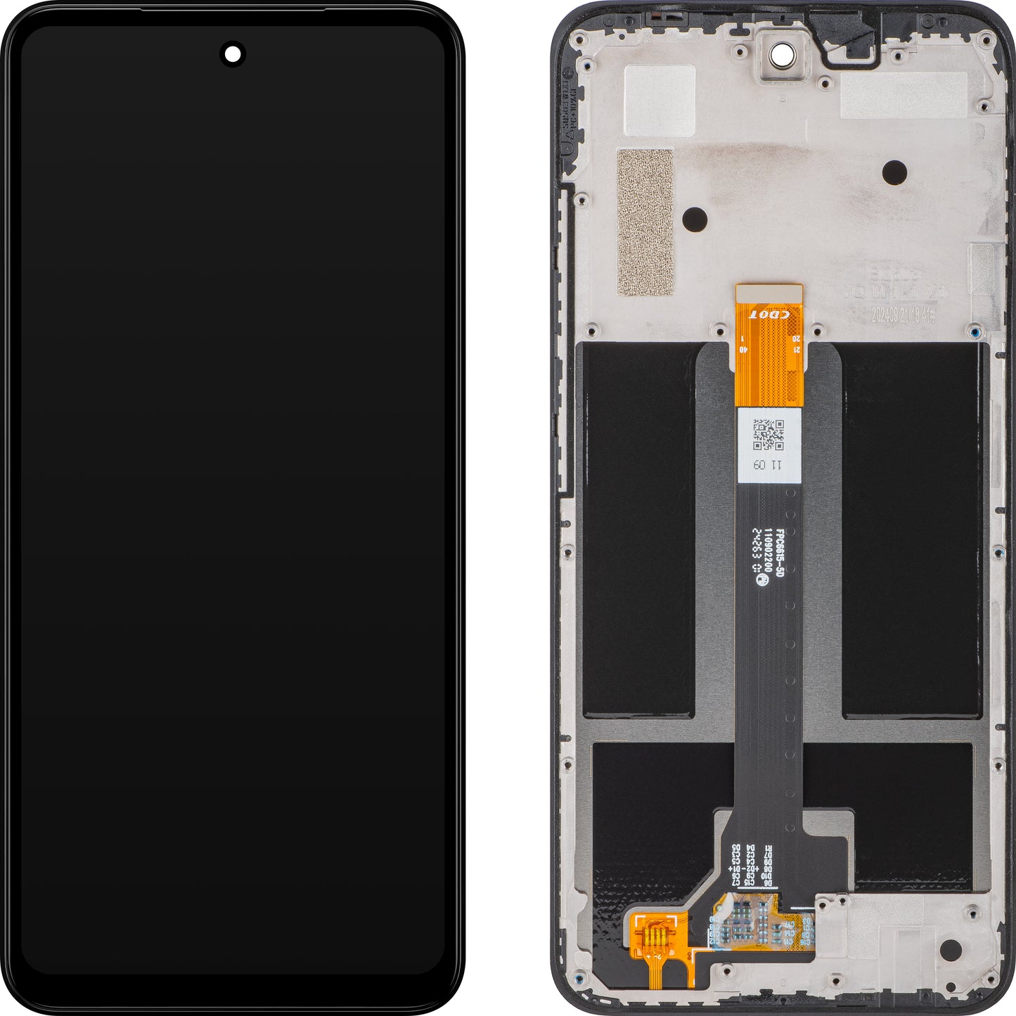 Zaslon s dodirnim ekranom HMD Fusion, s okvirom, crni, servisni paket 70101506H001