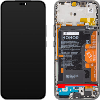 Zaslon s dodirnim ekranom Honor 400 Lite, s okvirom i baterijom, siva (Velvet Grey), Service Pack 0235ANTA