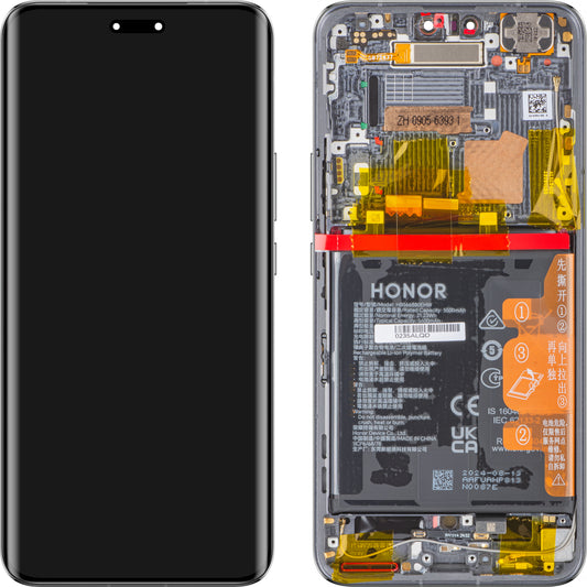 Display s Touchscreenom Honor Magic6 Pro, s Okvirom i Baterijom, Crni, Service Pack 0235ALQD